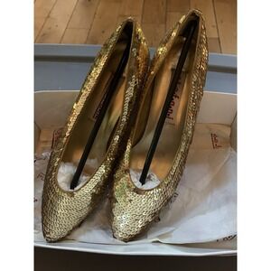 Stefani Womens 7.5 Sequined Heels‎
